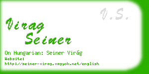 virag seiner business card